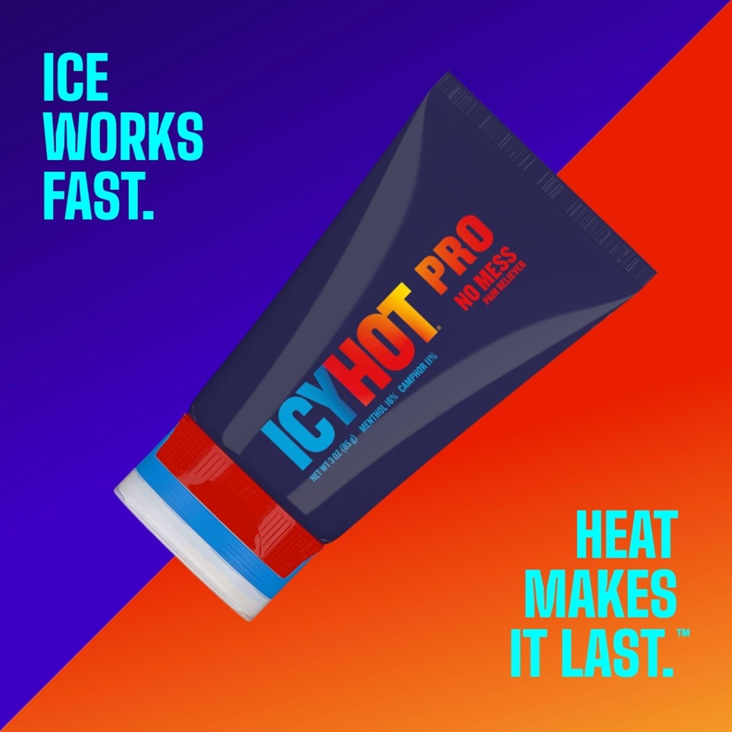 Pomada Icy Hot Pro Pain Relieving Original 85g C/ Masageador