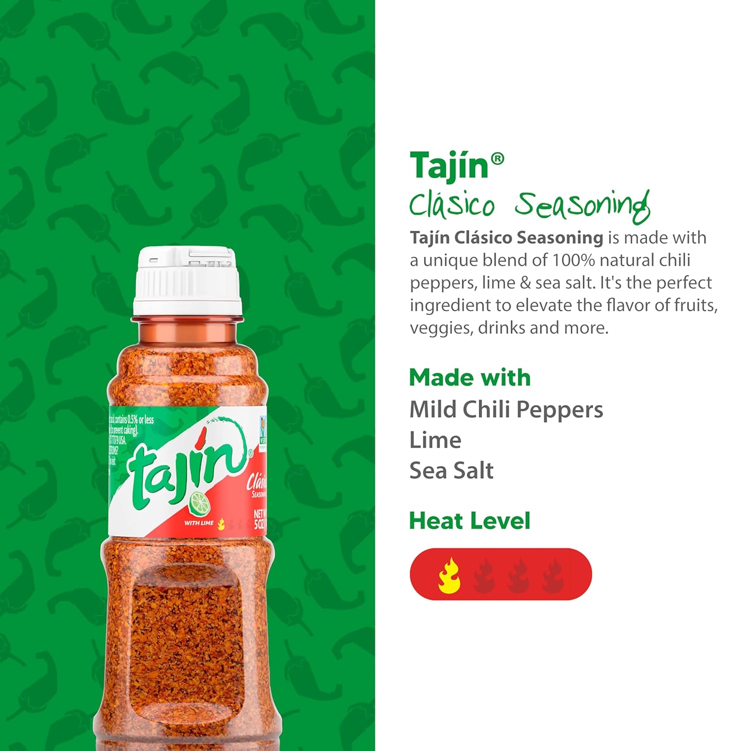 Tajin Seasoning - Pimenta Mexicana Em Pó Com Limão 142g