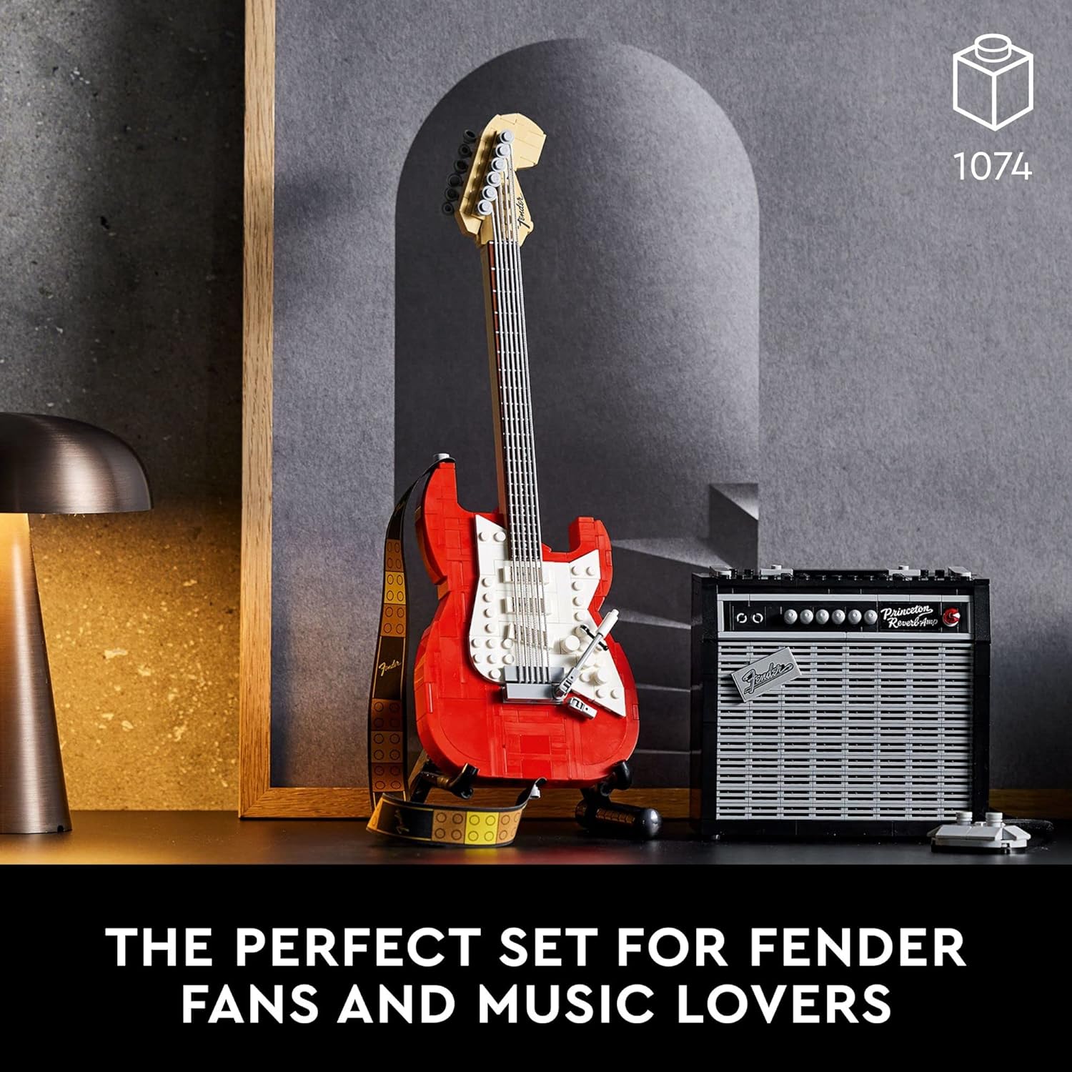 Lego Ideas Fender Stratocaster Guitarra 1074 Peças 21329