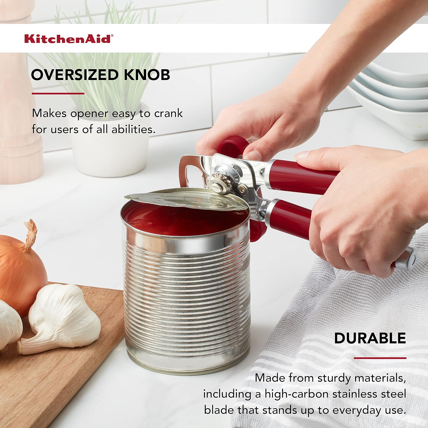 Kitchenaid - Abridor De Latas e Garrafas Multifuncional - Vermelho