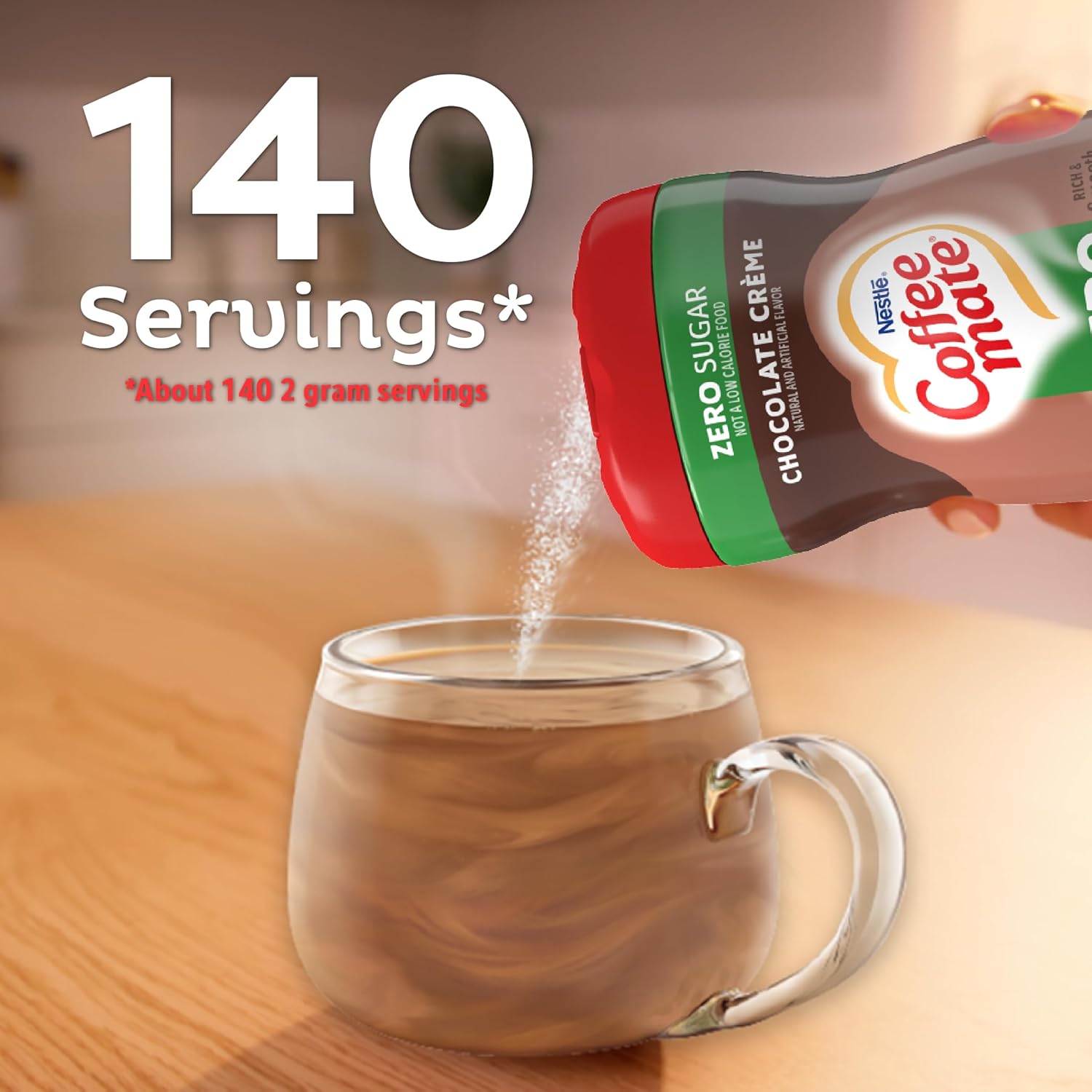 Coffe Mate Zero Açúcar Sabor Chocolate Crème - Importado