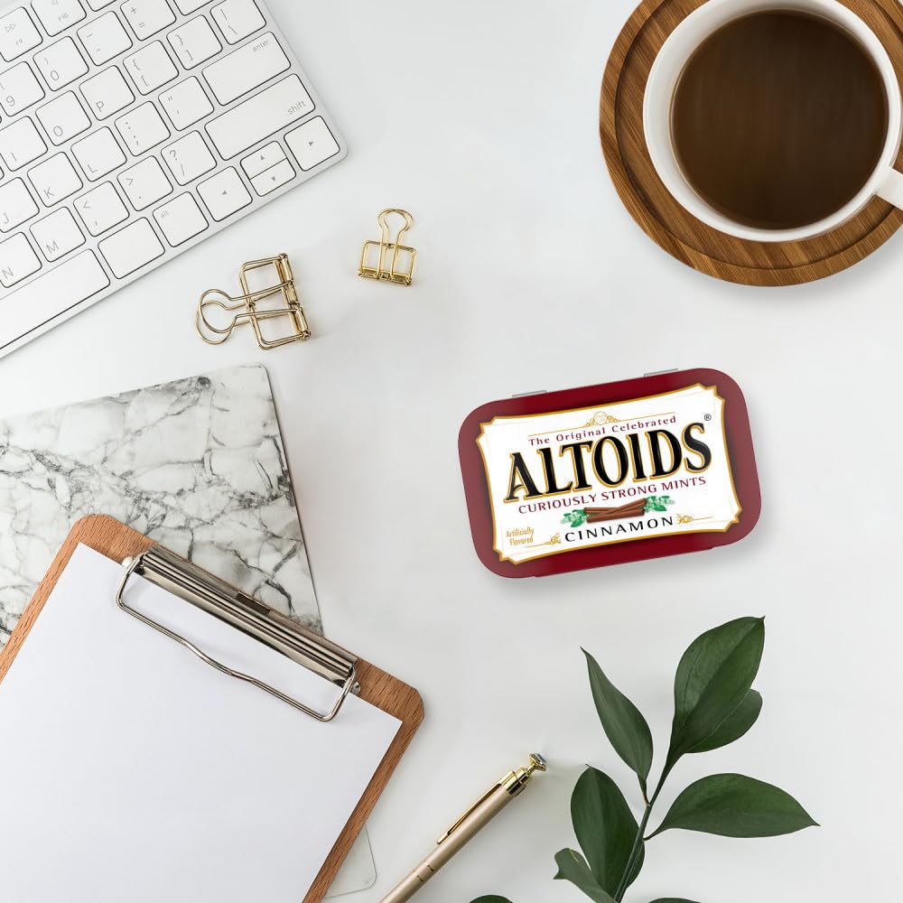 06 Altoids Cinnamon - Pastilhas Importadas De Canela 50g