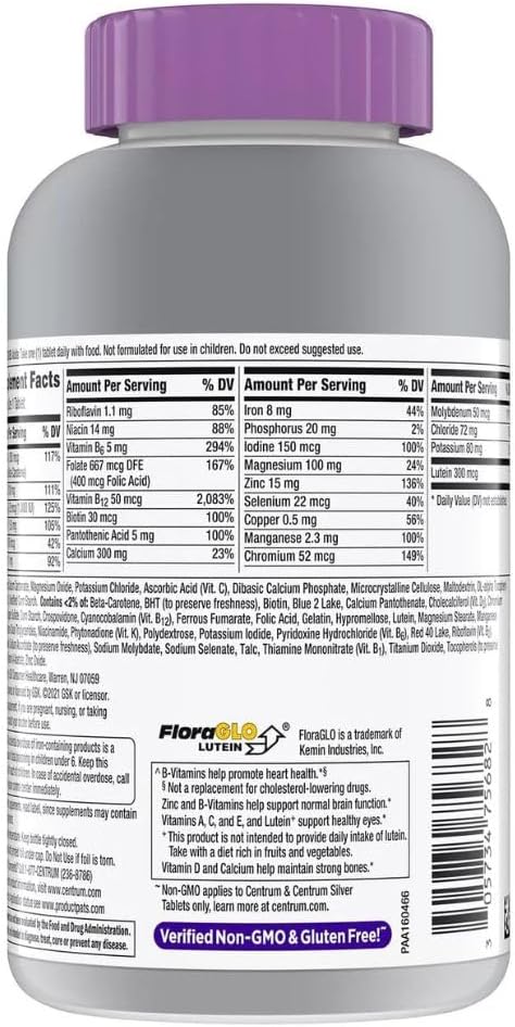 Centrum Silver Para Mulheres + De 50 Anos - 275 Tablets