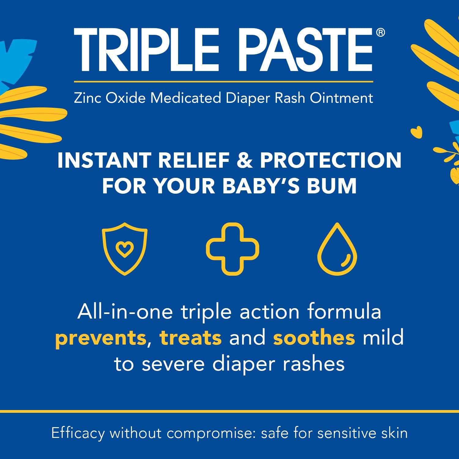 Triple Paste Creme p/ assaduras Fórmula hipoalergênica 85g