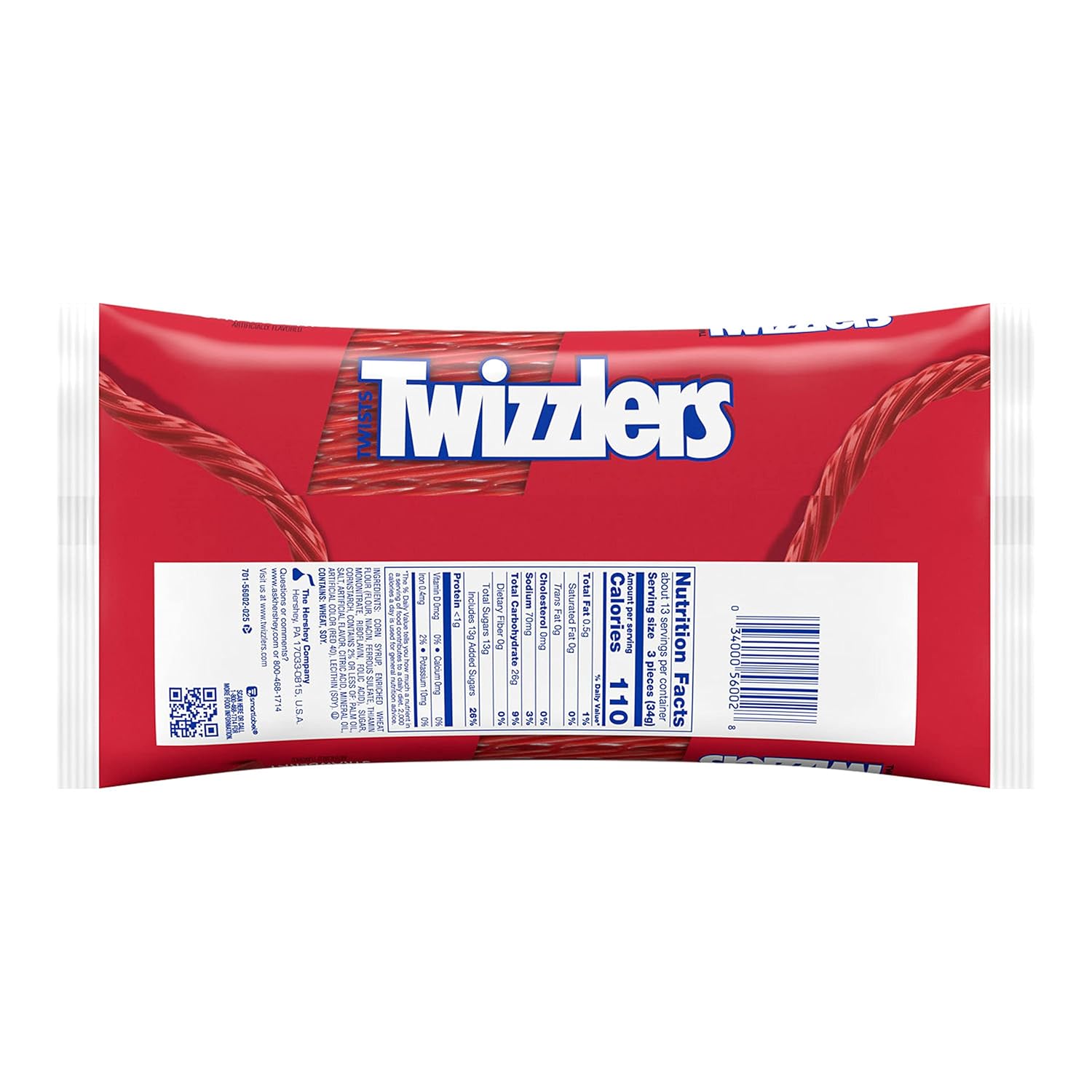Twizzlers Tira De Bala De Alcaçuz Pacote 453 G Sabor Morango