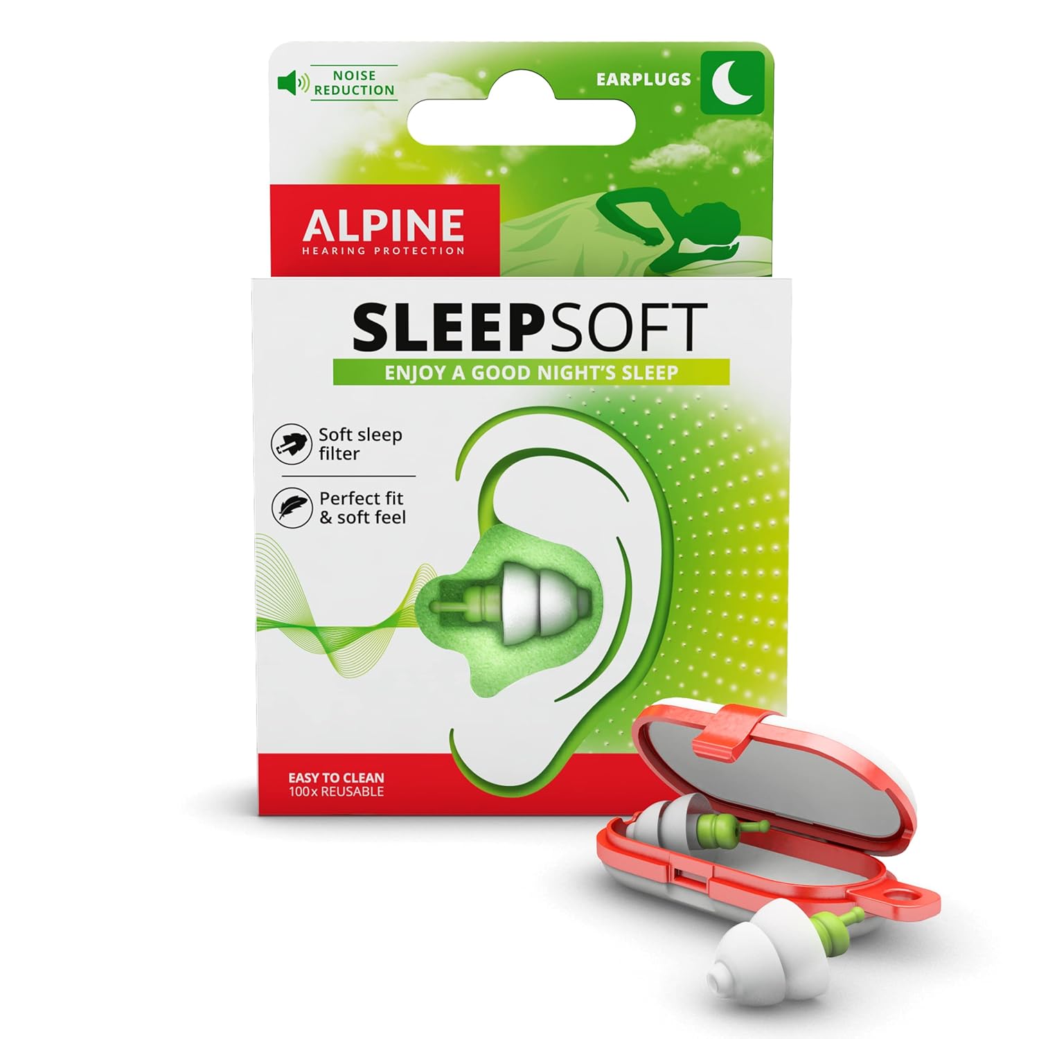Protetor Auricular Alpine Sleepsoft Dormir Barulho Ronco