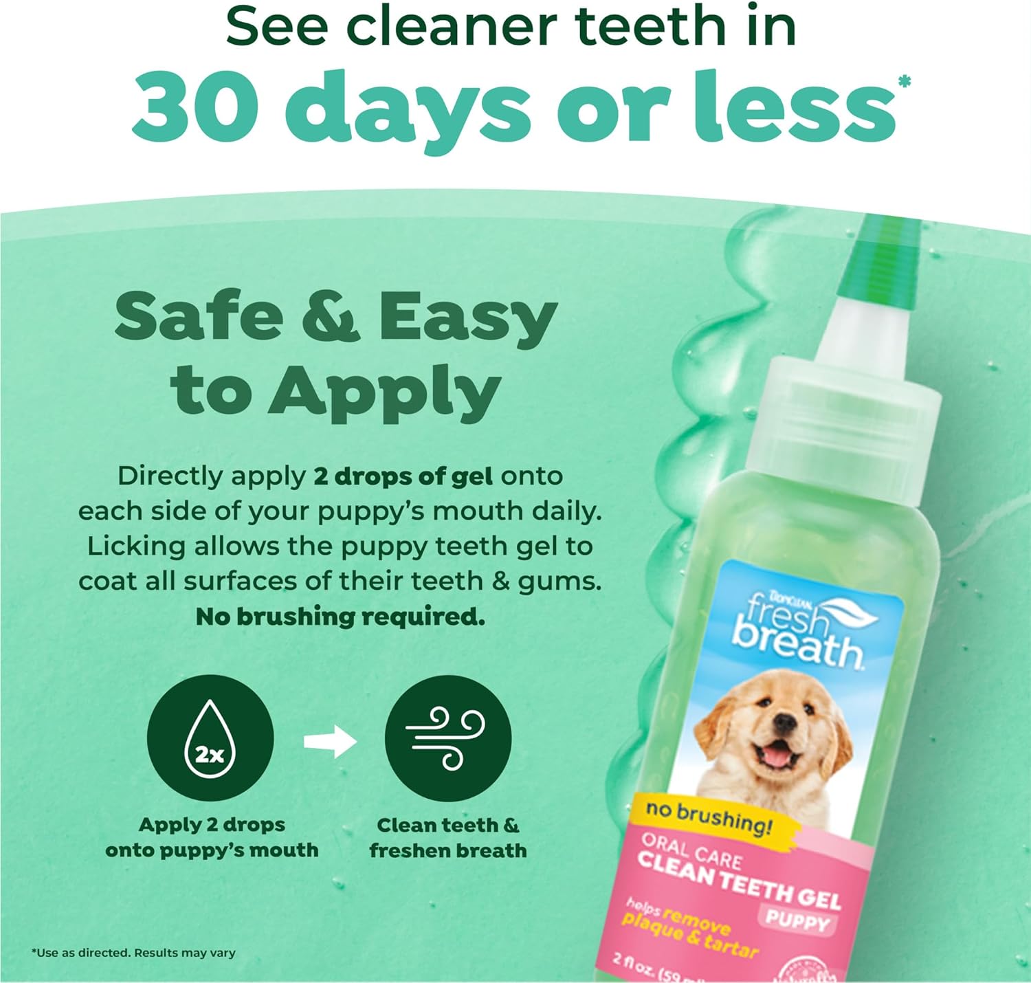 Tropiclean Fresh Breath Gel Removedor Tártaro 59ml Original