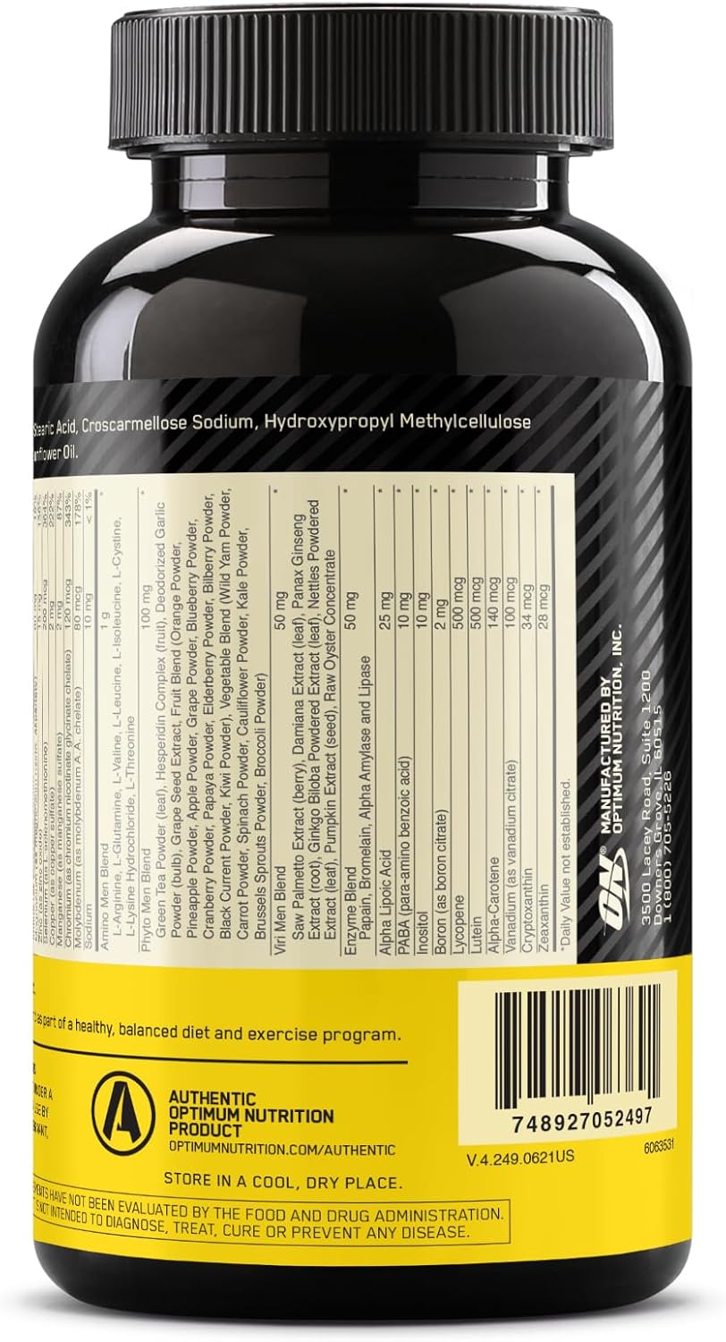 Opti-Men Nutrition Vitaminas Suplemento Masculino 240capsulas