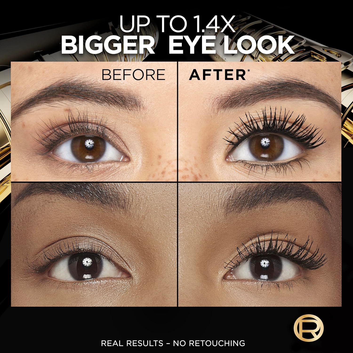 Máscara Cílios Loréal Voluminous Panorama Black 702