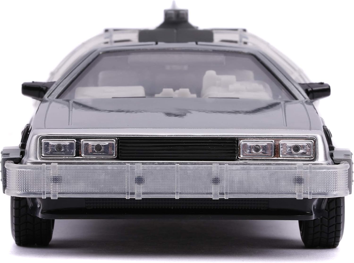 Miniatura Jada Delorean DMC-12 1:24 Cinza Prateado