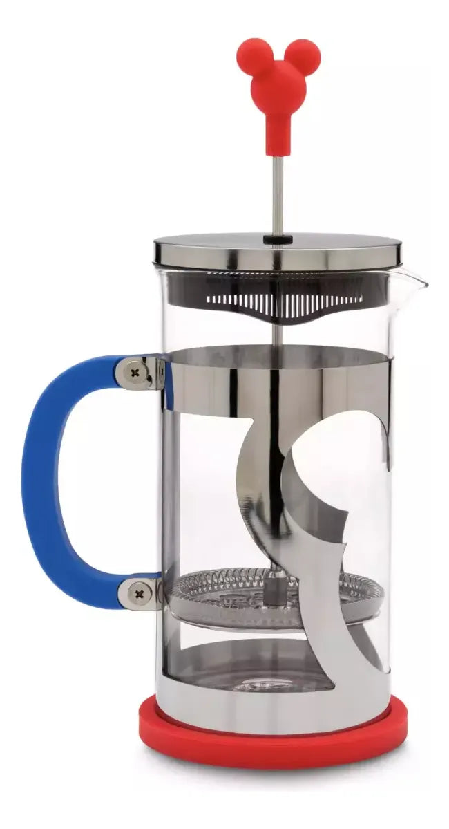 Cafeteira Prensa Francesa Vidro E Inox Original Disney Store