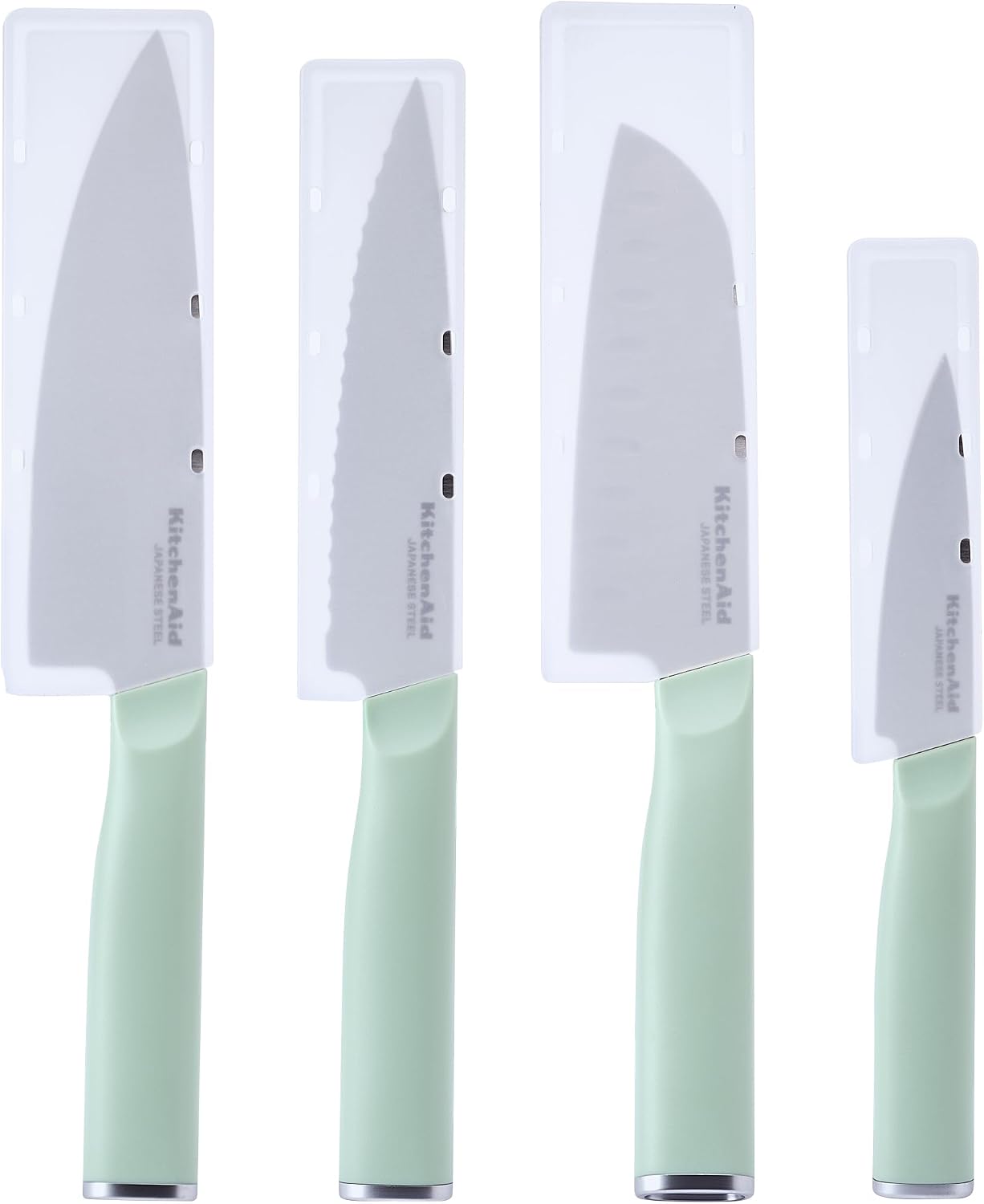 Conjunto De 4 Facas Kitchenaid Chef Aço Inoxidável Pistache