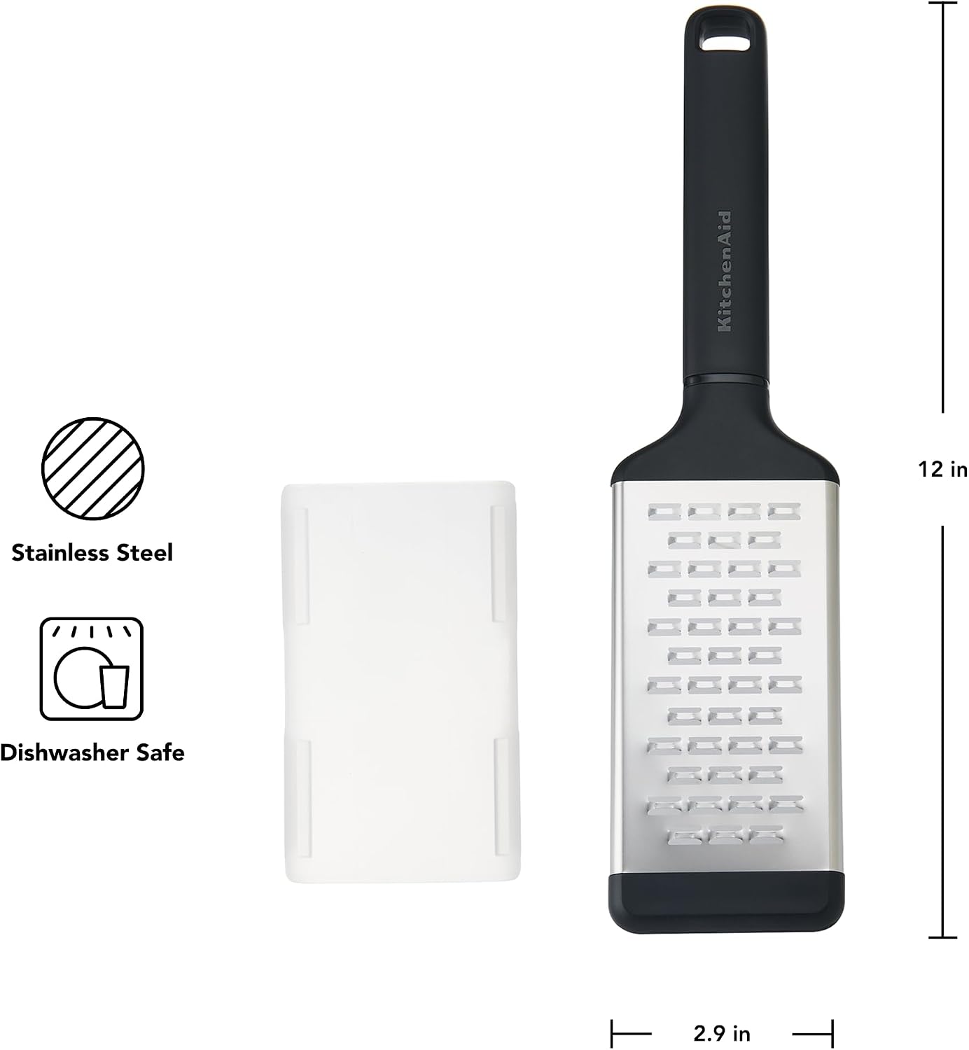 Ralador Classico Médio KitchenAid - 30cm Preto