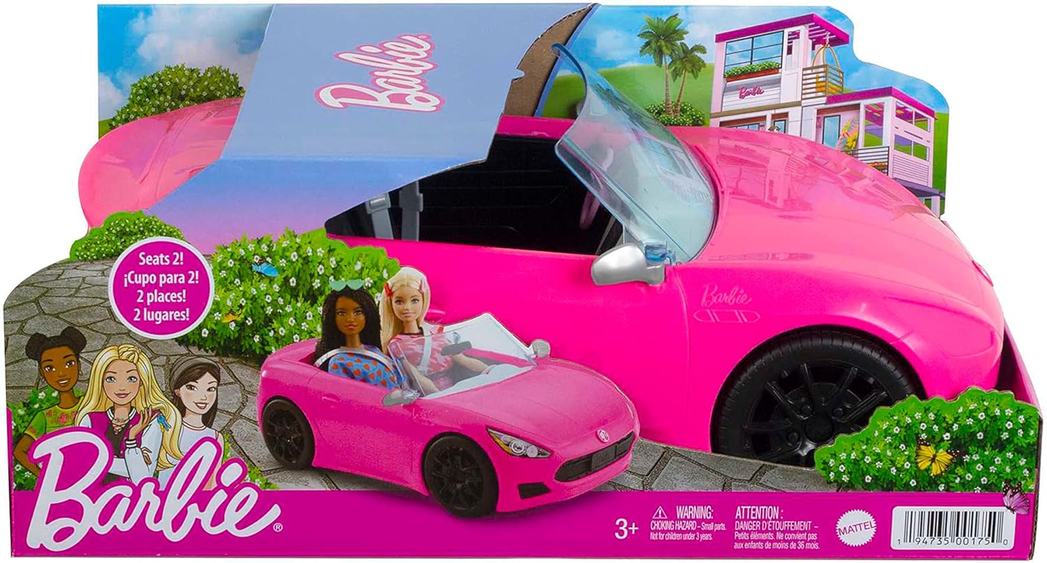 Barbie Carro Conversível Rosa - Mattel Hbt92