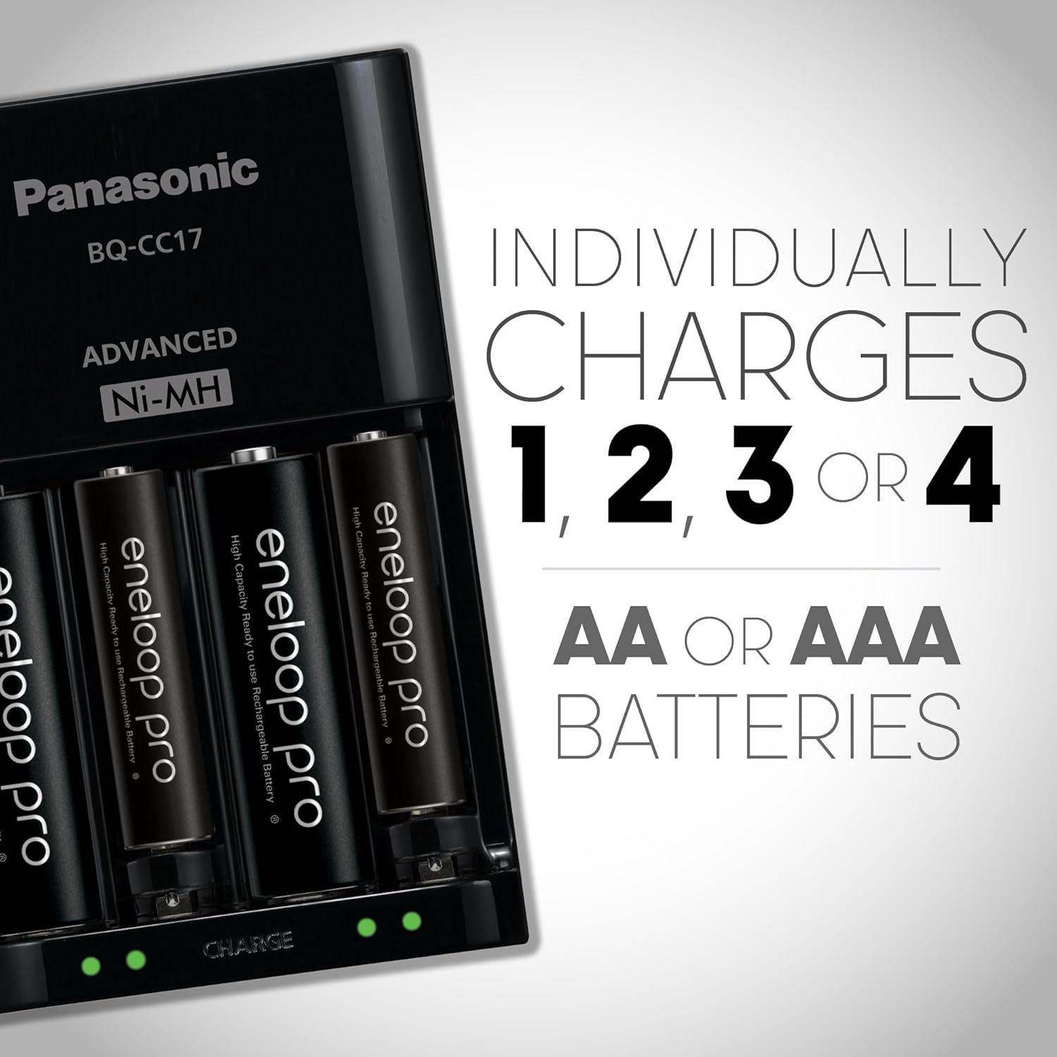 Panasonic Eneloop Pro : 4 Pilhas + Carregador ( 2550 Mah )