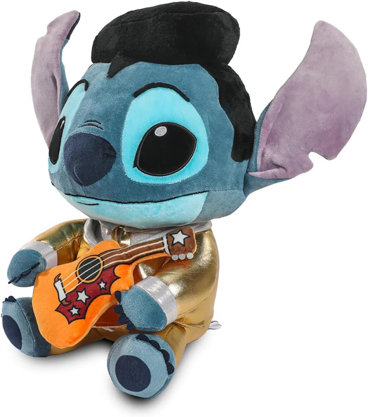 Pelúcia Disney Stitch Traje Elvis Vibratório Gigante - 40cm