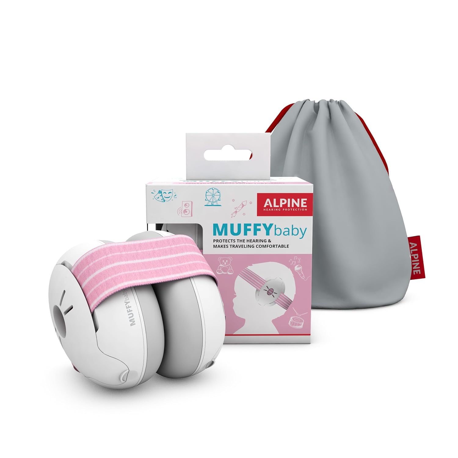 Alpine - Muffy Baby - Protetor Auricular Recém Nascido A 36m