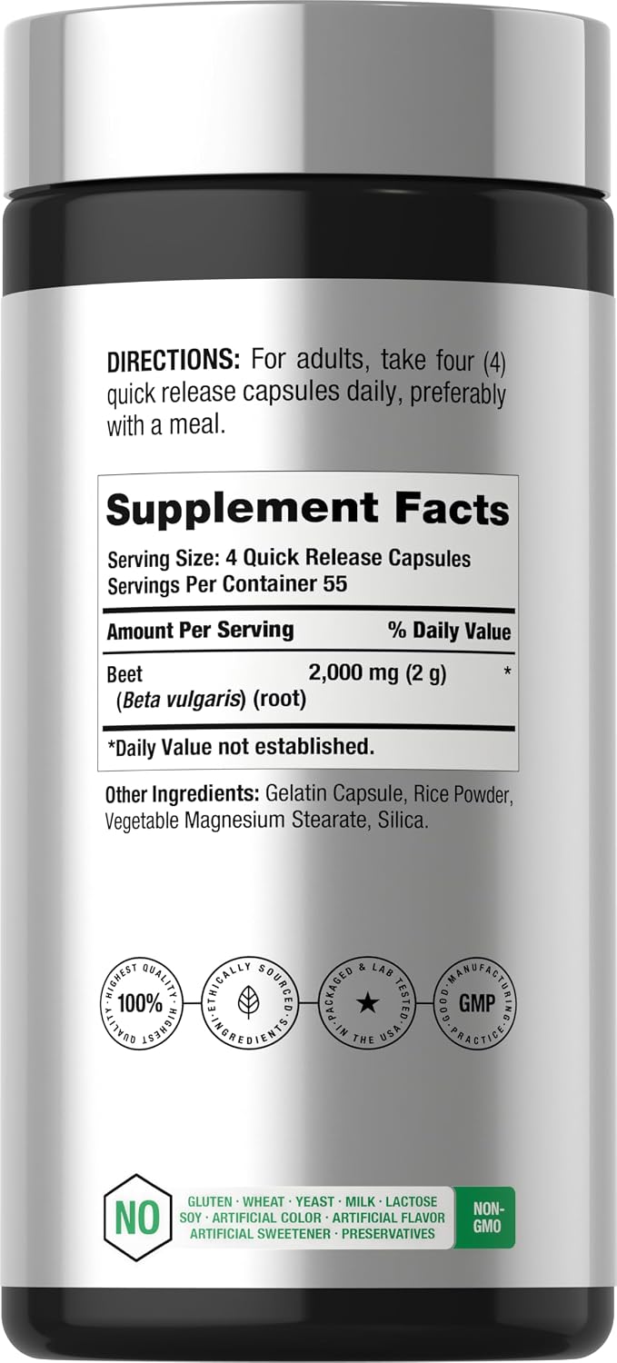 Beterraba em Pó da Horbäach 2000mg - 200Capsulas