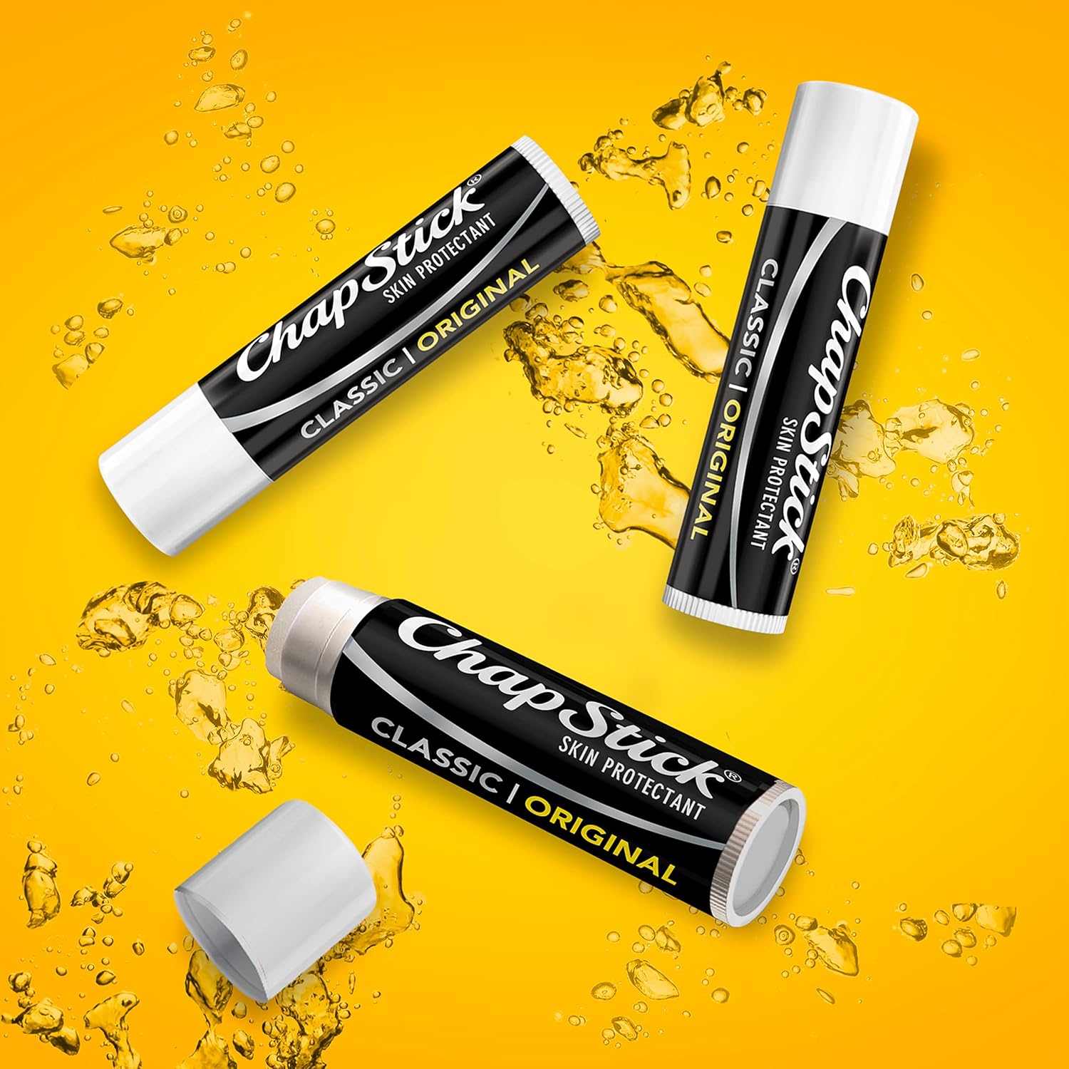 Chapstick Hidratante Labial Classic Original 3 Unidades