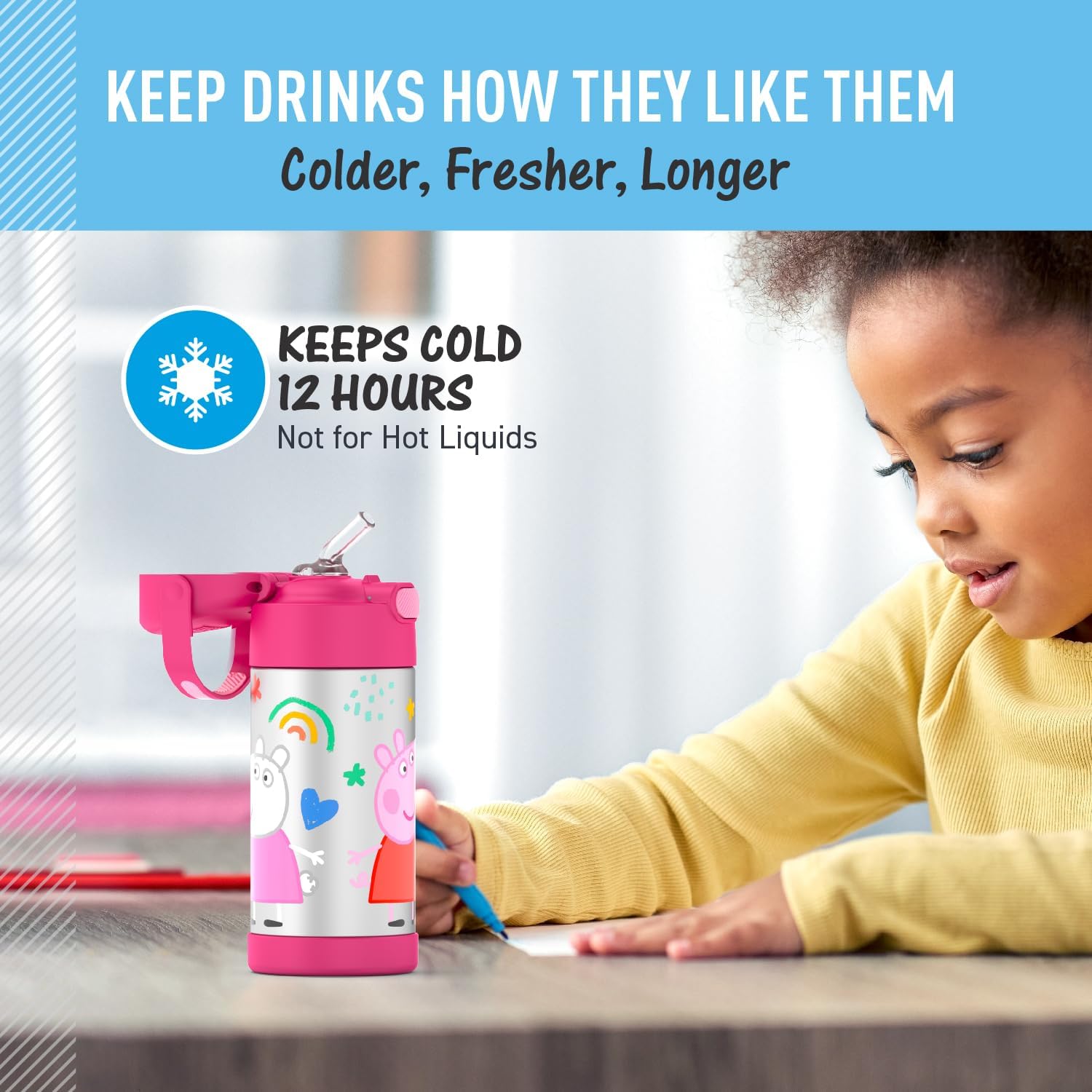 Thermos Funtainer Garrafa Térmica Kids Peppa Pig - 355ml