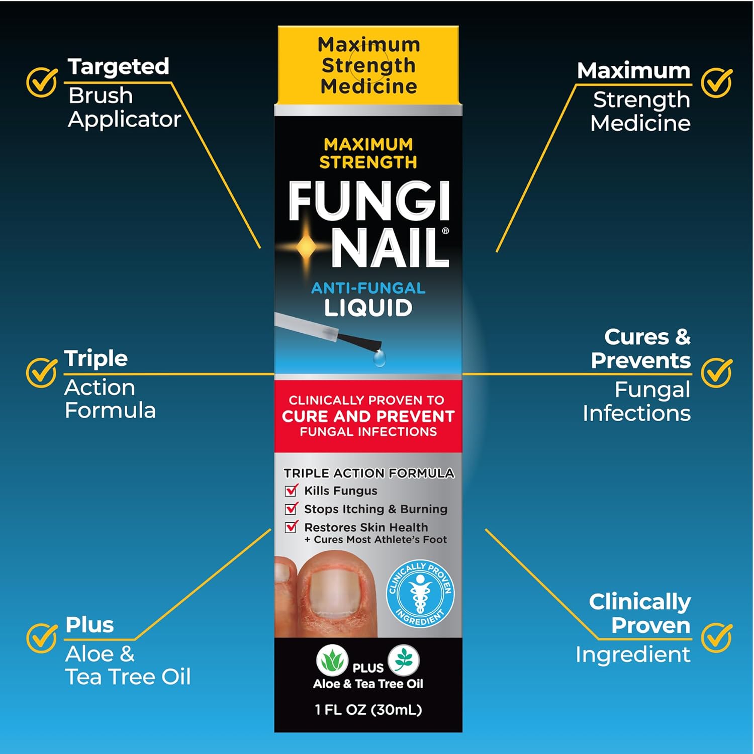 Esmalte Fungi Nail - Tratamento De Fungos Para Unhas - 30 Ml