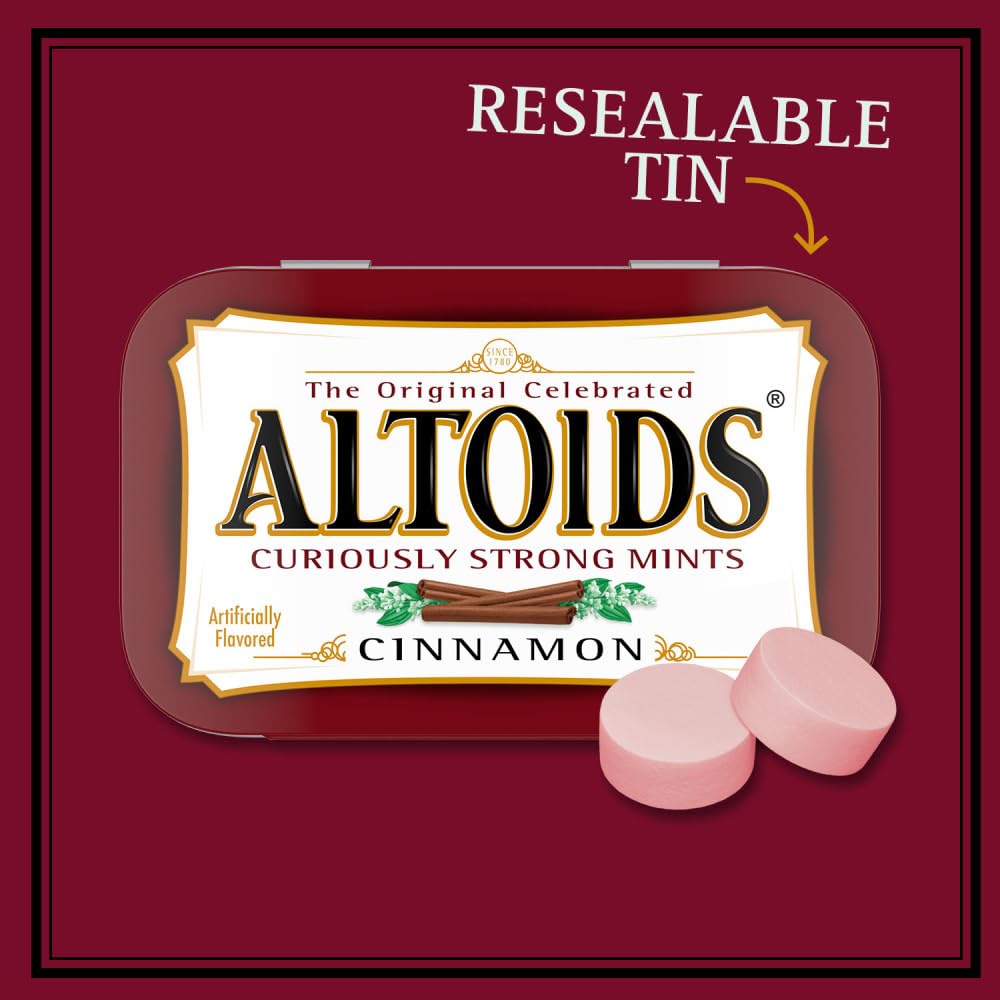 06 Altoids Cinnamon - Pastilhas Importadas De Canela 50g