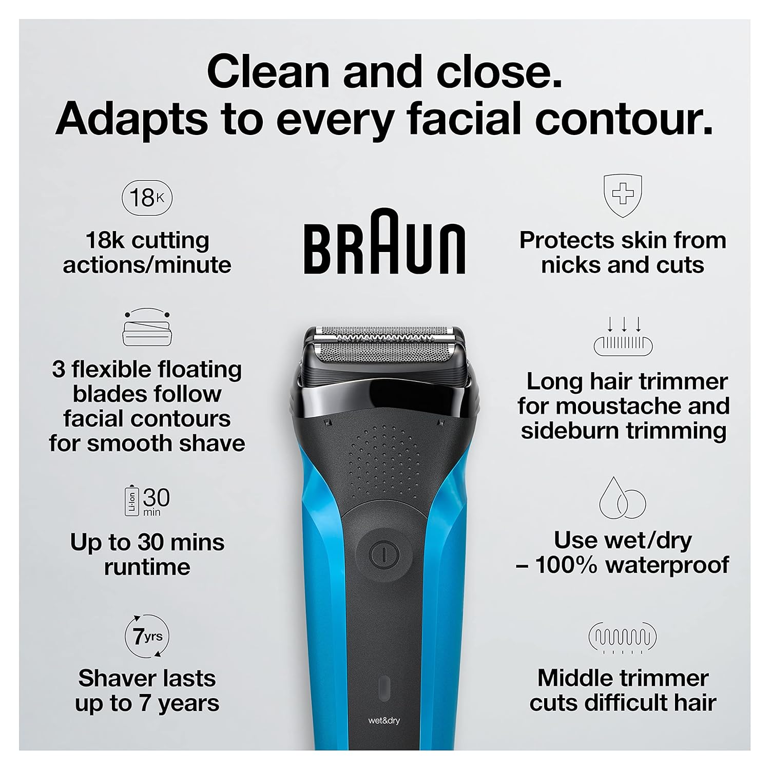 Braun Barbeador Para Homens Series 3 310s Wes&dry (bivolt)