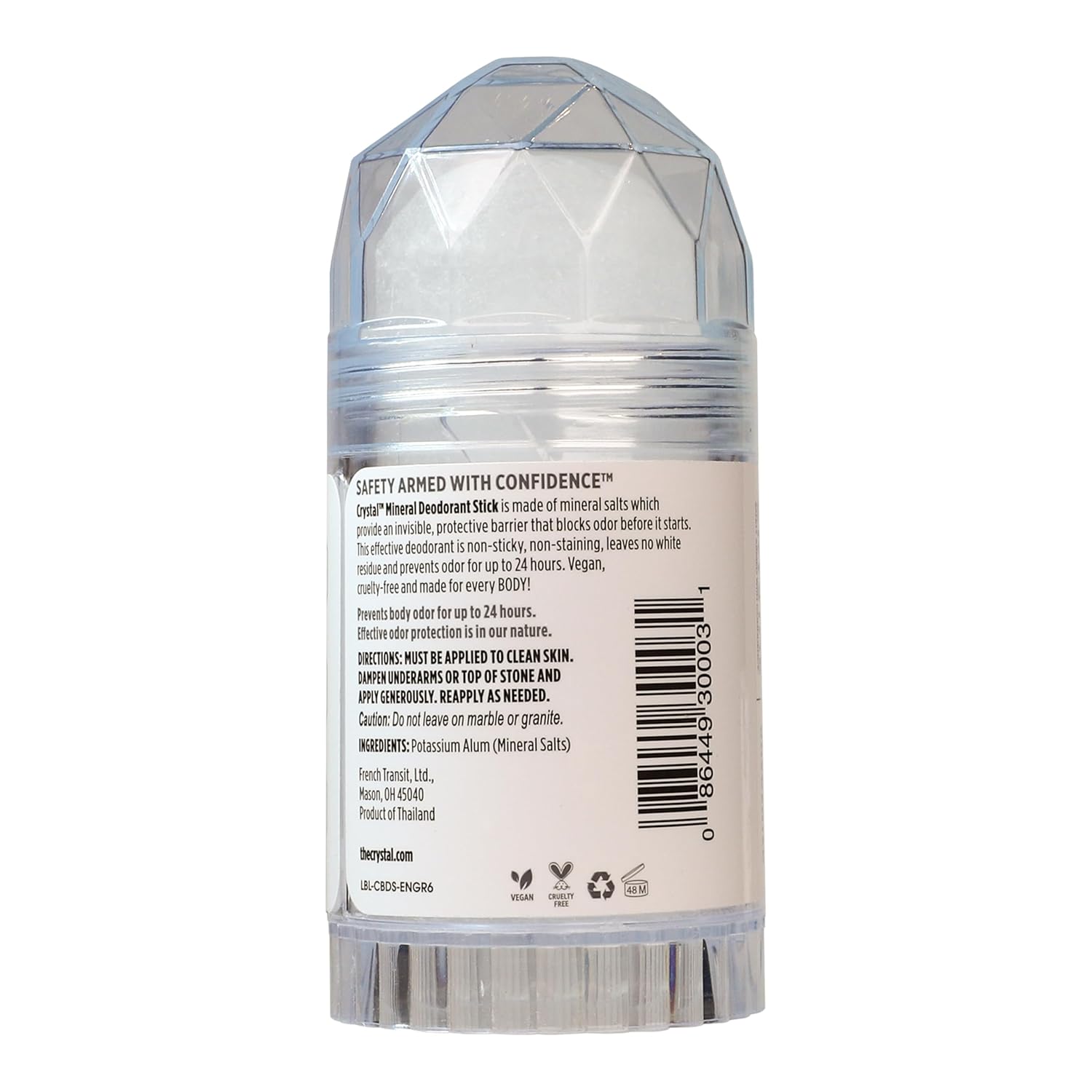 Crystal Desodorante Pedra 120g S/ Perfume Livre De Parabenos