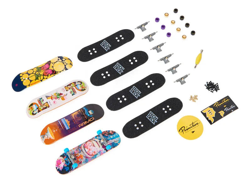 Tech Deck Primitive Fingerboard 4-pack Skate Dedo Skateboard