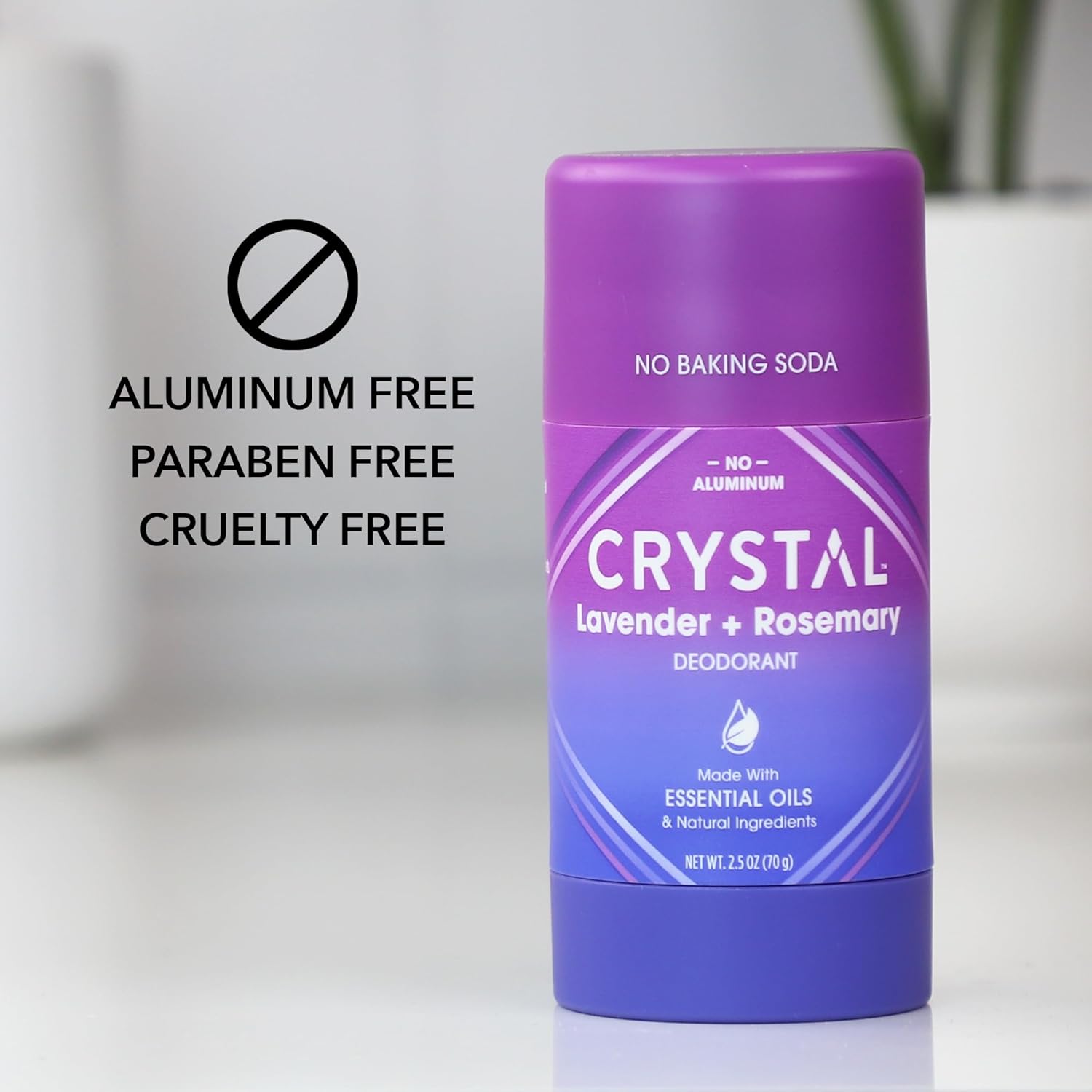 Desodorante Crystal solido Lavanda E Alecrim 70g
