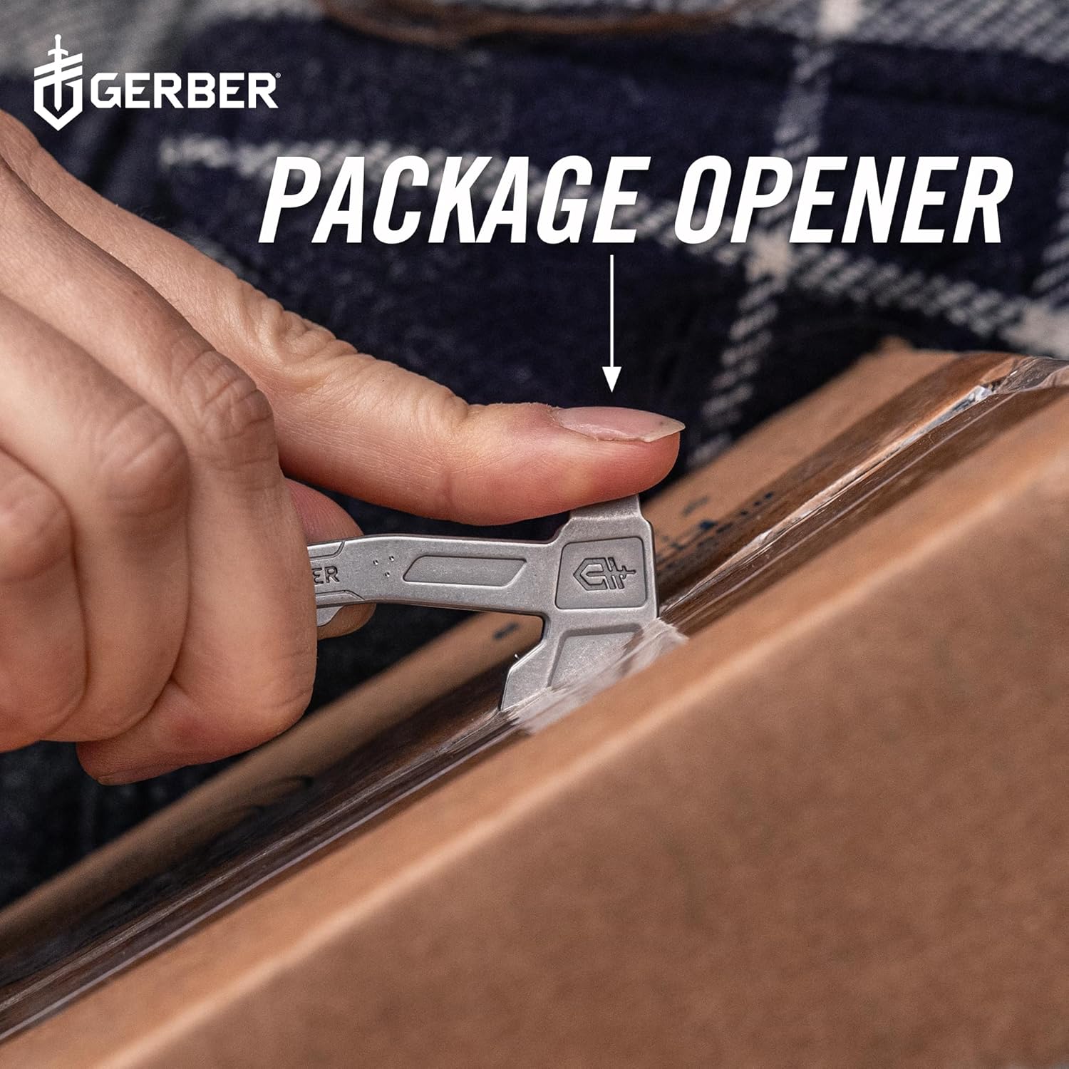 Gerber Hatchet Keychain Tool Multiferramenta 3 em 1 - 7cm