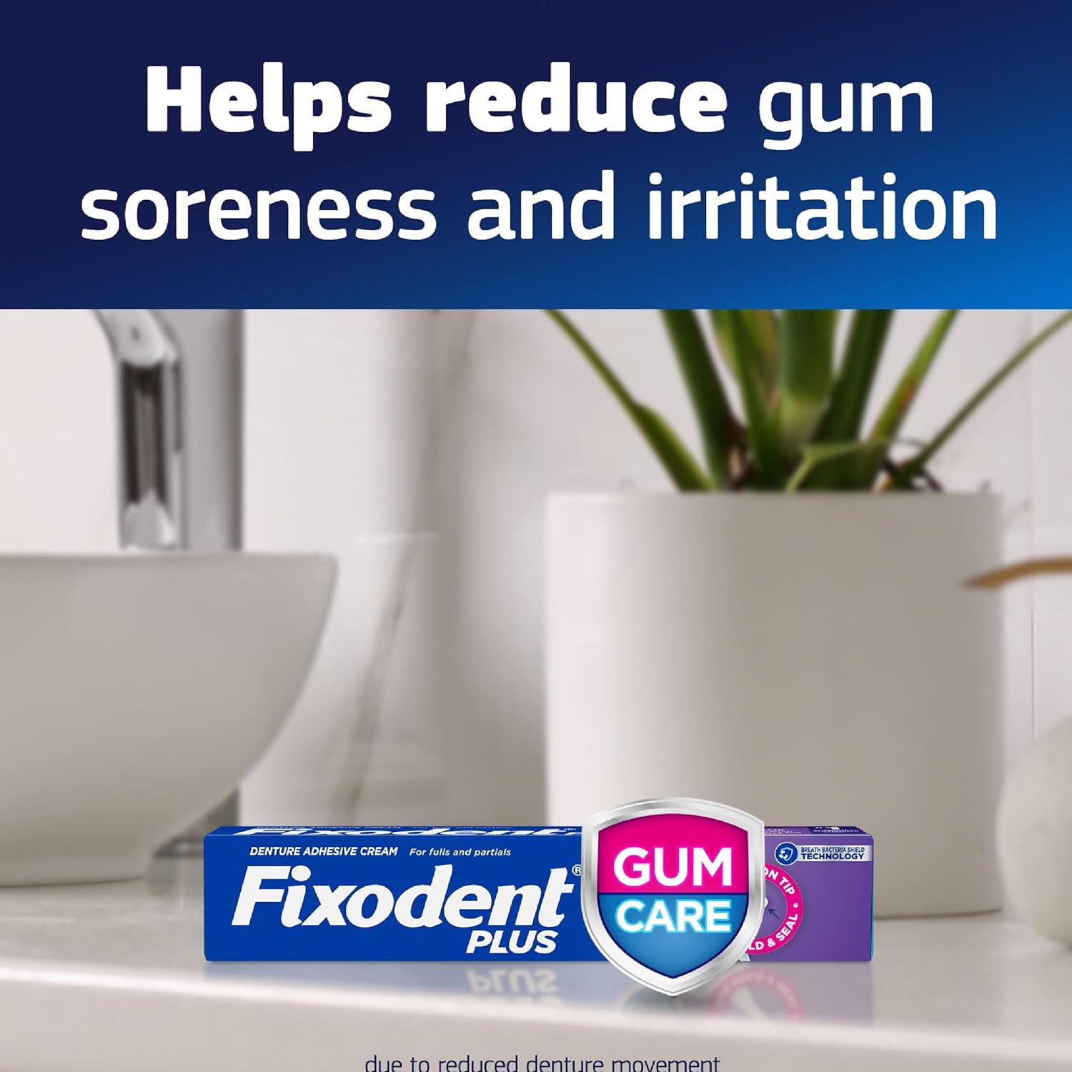 Fixodent Plus Precision Gum Care Adesivo Dentadura 57gr