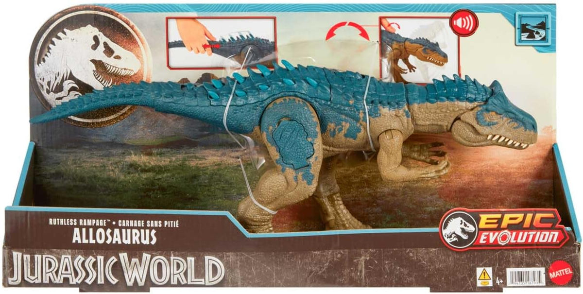 Jurassic World Allosaurus Furia Impiedosa Epic Mattel C/ Som
