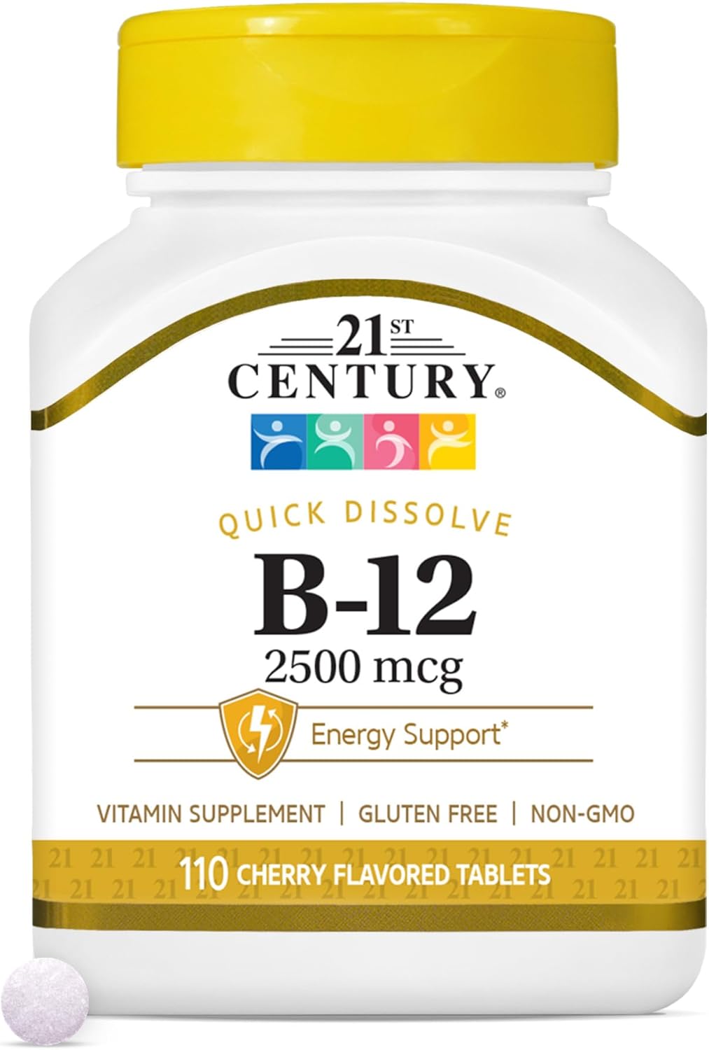 Vitamina B12 2500mcg 110tablets 21st Century - Importada Eua