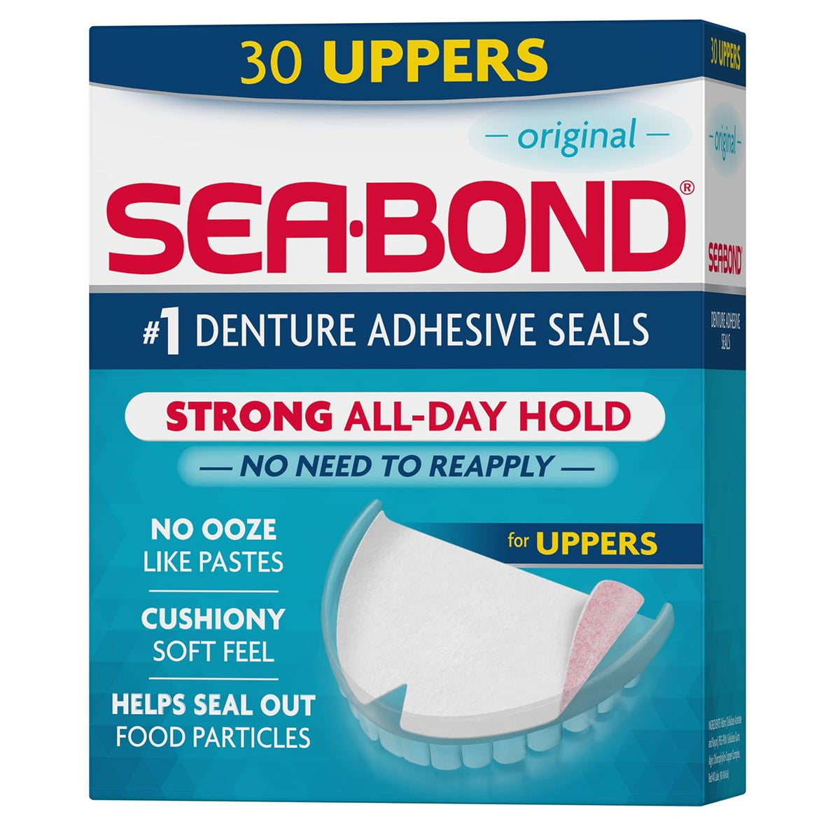 Sea Bond - Fixador Para Dentadura - Parte Superior - 30 Un