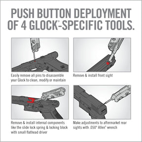Real Avid Chave Armeiro Para Glock 4 Em 1 Manutenção Limpeza