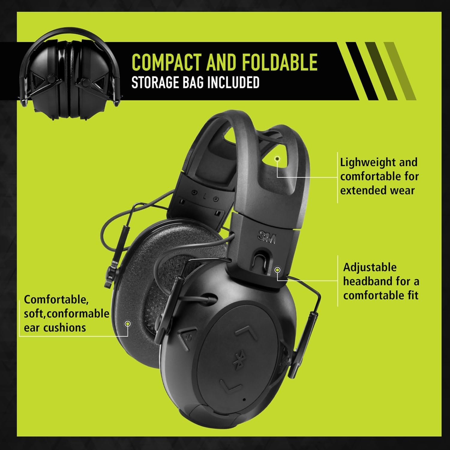 Peltor Sport Tactical 500 Bluetooth Abafador Eletrônico 3m
