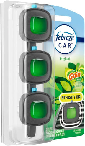 Febreze Clipes De Ventilação P/ Purificadores De Ar Gain Car