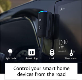 Amazon Echo Auto (2nd Gen) C/ Assistente Virtual Alexa Preto