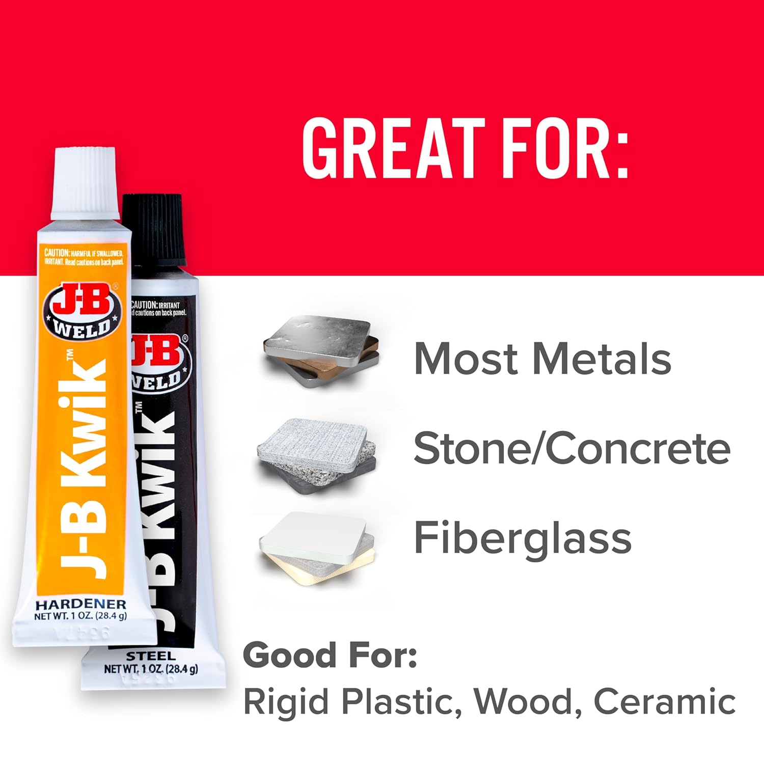 Cola Epóxi Com Aço Kwik Weld Jb Weld 8276 - 28,4g