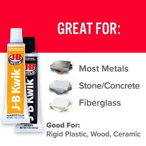 Cola Epóxi Com Aço Kwik Weld Jb Weld 8276 - 28,4g