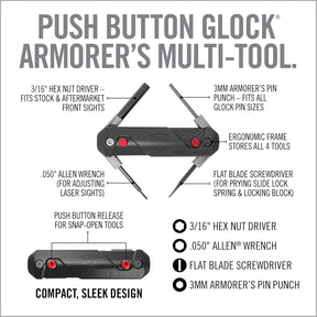 Real Avid Chave Armeiro Para Glock 4 Em 1 Manutenção Limpeza
