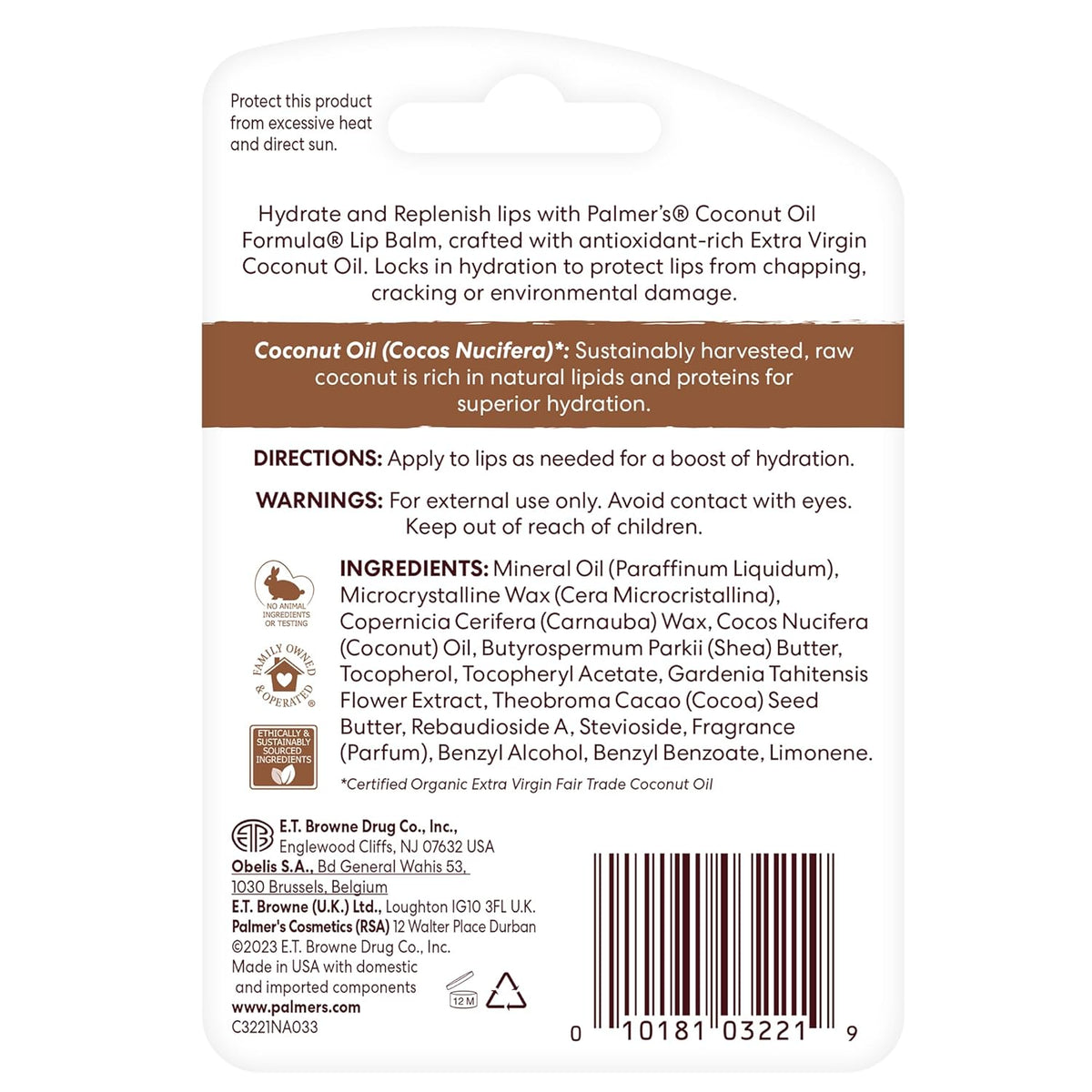 Palmers Cocoa Butter Protetor Labial 2Un -  8g Cada