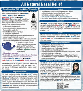 Neilmed Sinus Rinse 100 Pacotes Refil para Higienizador nasal