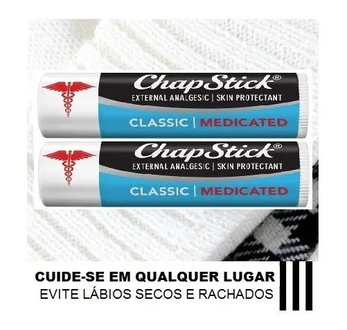 Kit Chapstick Classic Medicated Lip Balm Bastao Original Eua