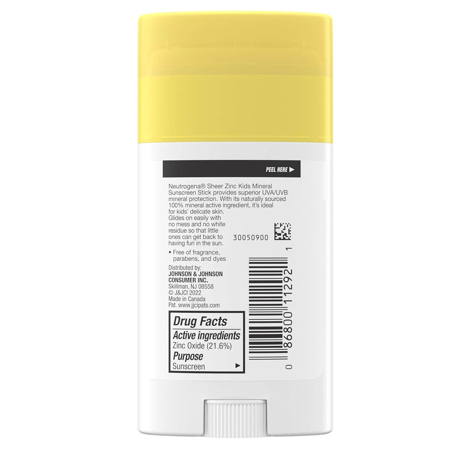 Protetor Solar Bastão Neutrogena Sheer Zinc Kids Mineral 50+