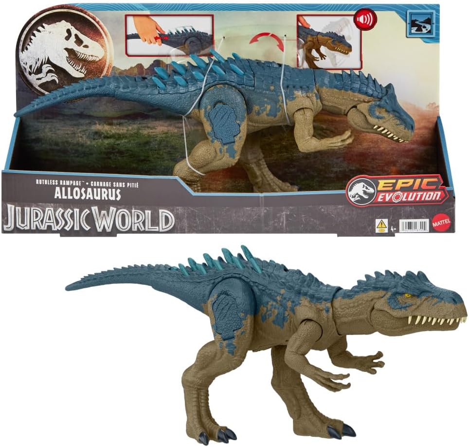 Jurassic World Allosaurus Furia Impiedosa Epic Mattel C/ Som