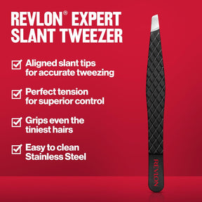 Revlon Expert Slant Tip - Pinça Aço Inoxidável 9,5cm - 74210