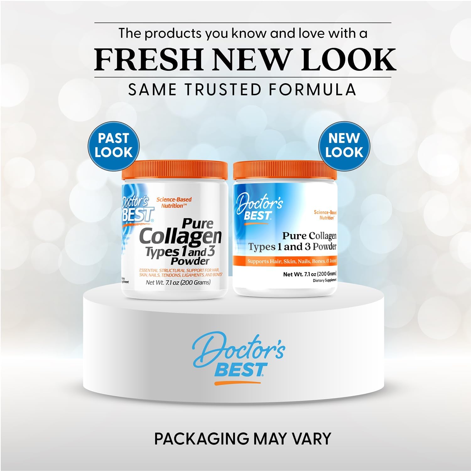 Doctor's Best Colágeno Collagen Tipo 1 & 3 Pó 200g Importado