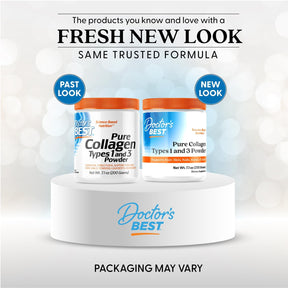 Doctor's Best Colágeno Collagen Tipo 1 & 3 Pó 200g Importado